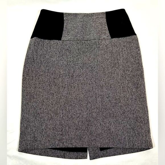 The Limited Collection Dark Heather gray grey black pencil mini midi skirt - Picture 1 of 7